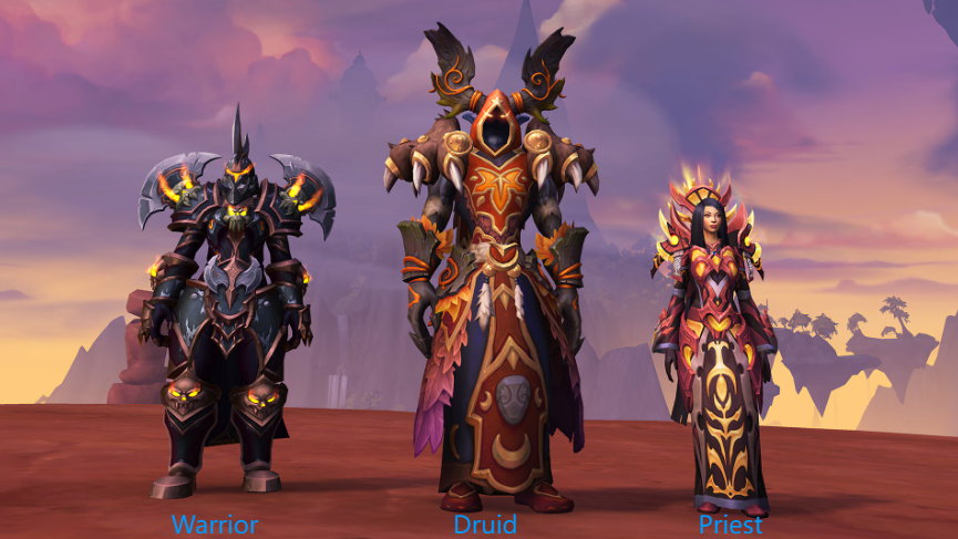 Warrior  Druid  Priest